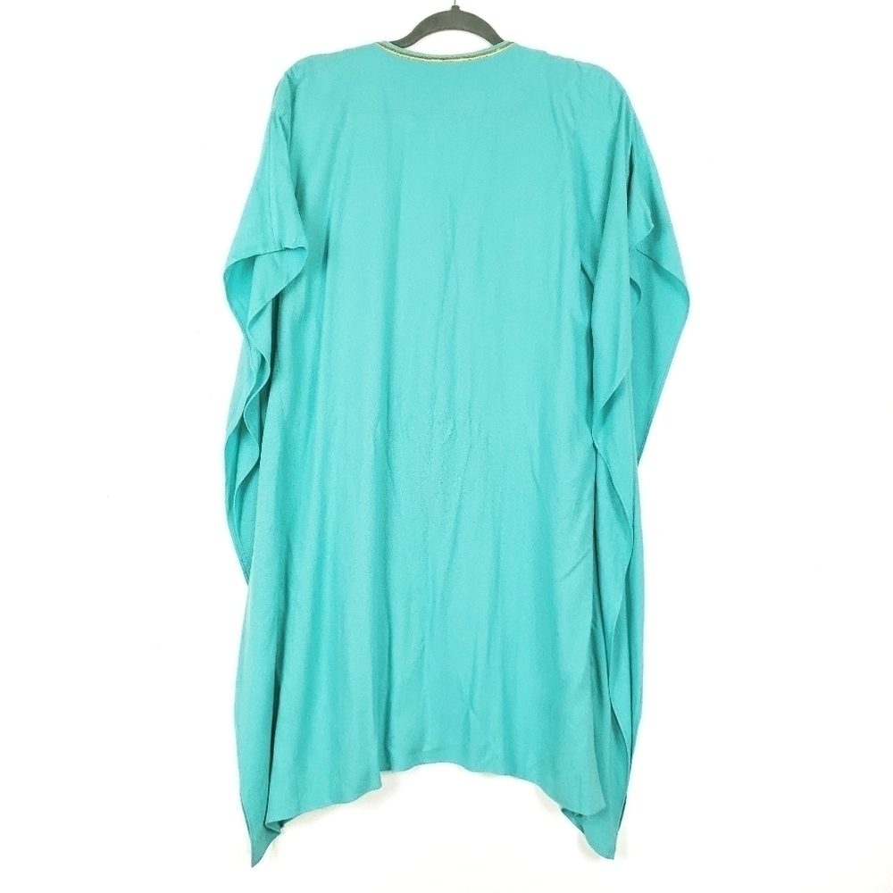 Lilly Pulitzer Chai Caftan sea side aqua sz s/m - Picture 2 of 11